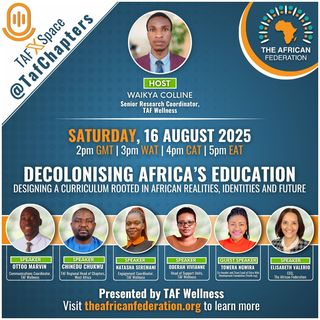 TAF Wellness Decolonising Africa’s Education